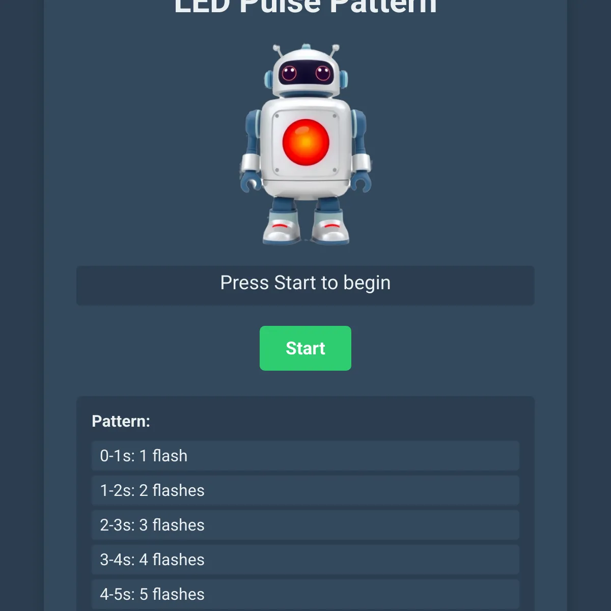 LED Flash Pattern