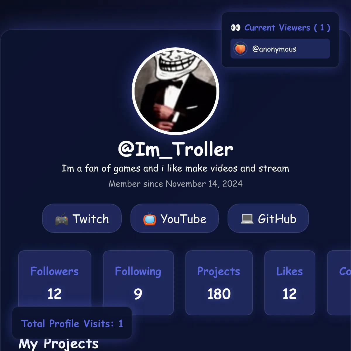 the project is loading