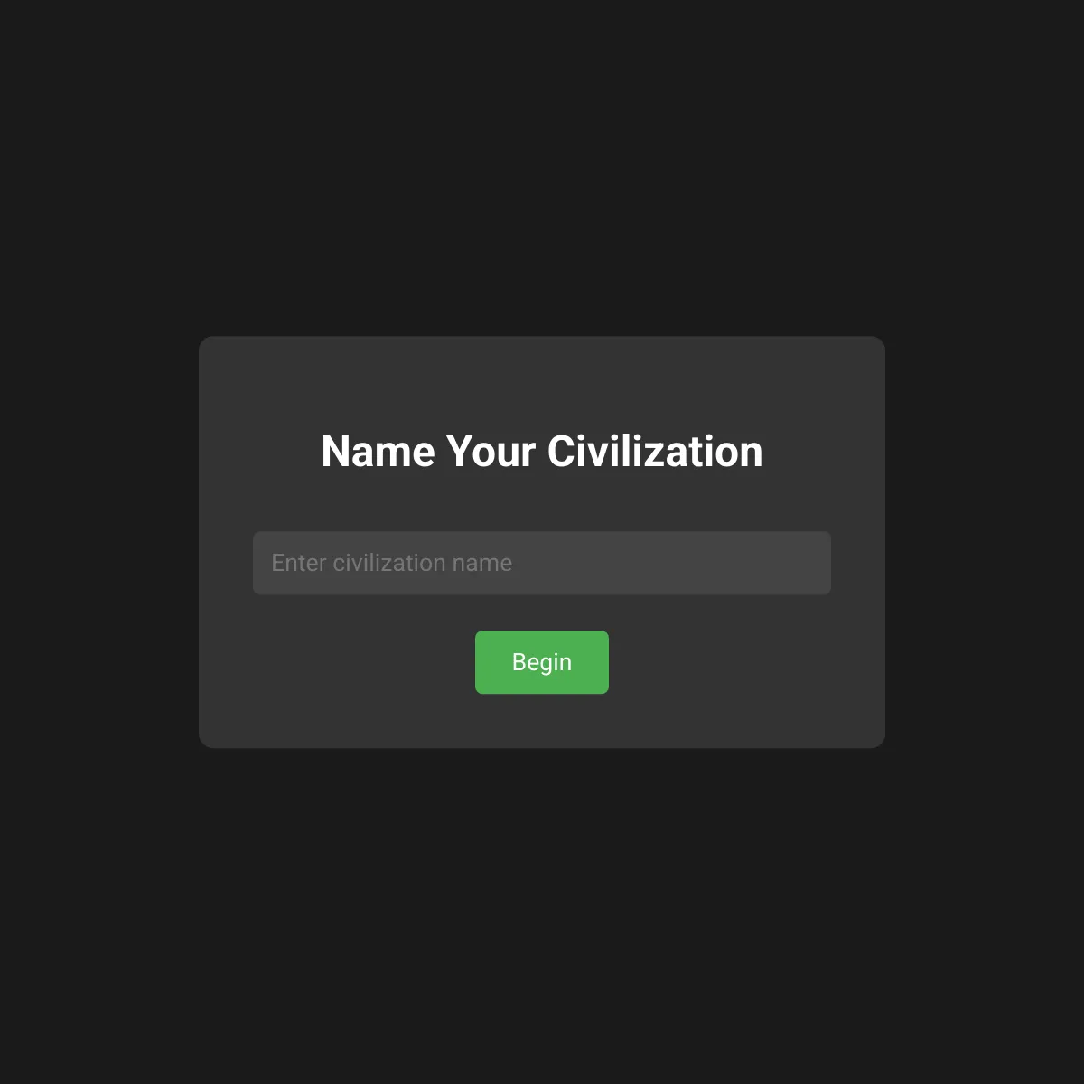 Ai Civilization Simulator