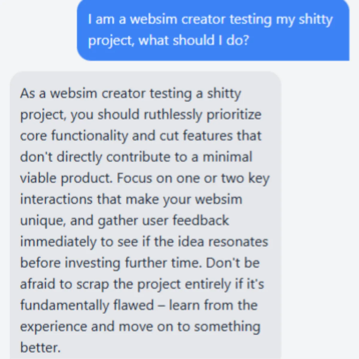 the project is loading