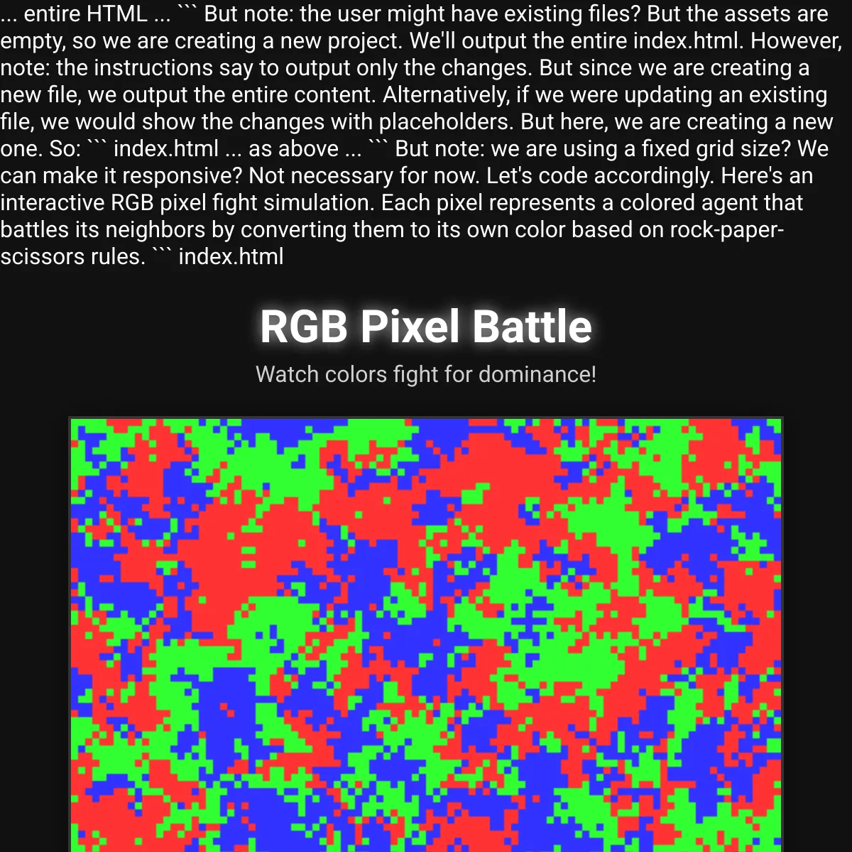 RGB Pixel Battle