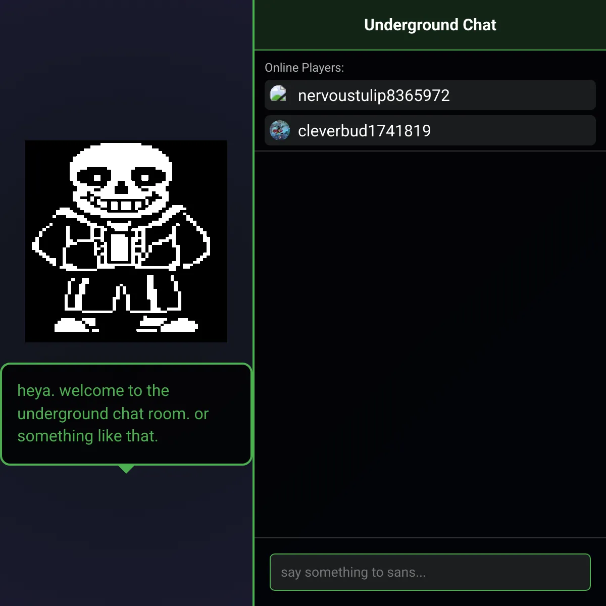 Sans chat-Multiplayer