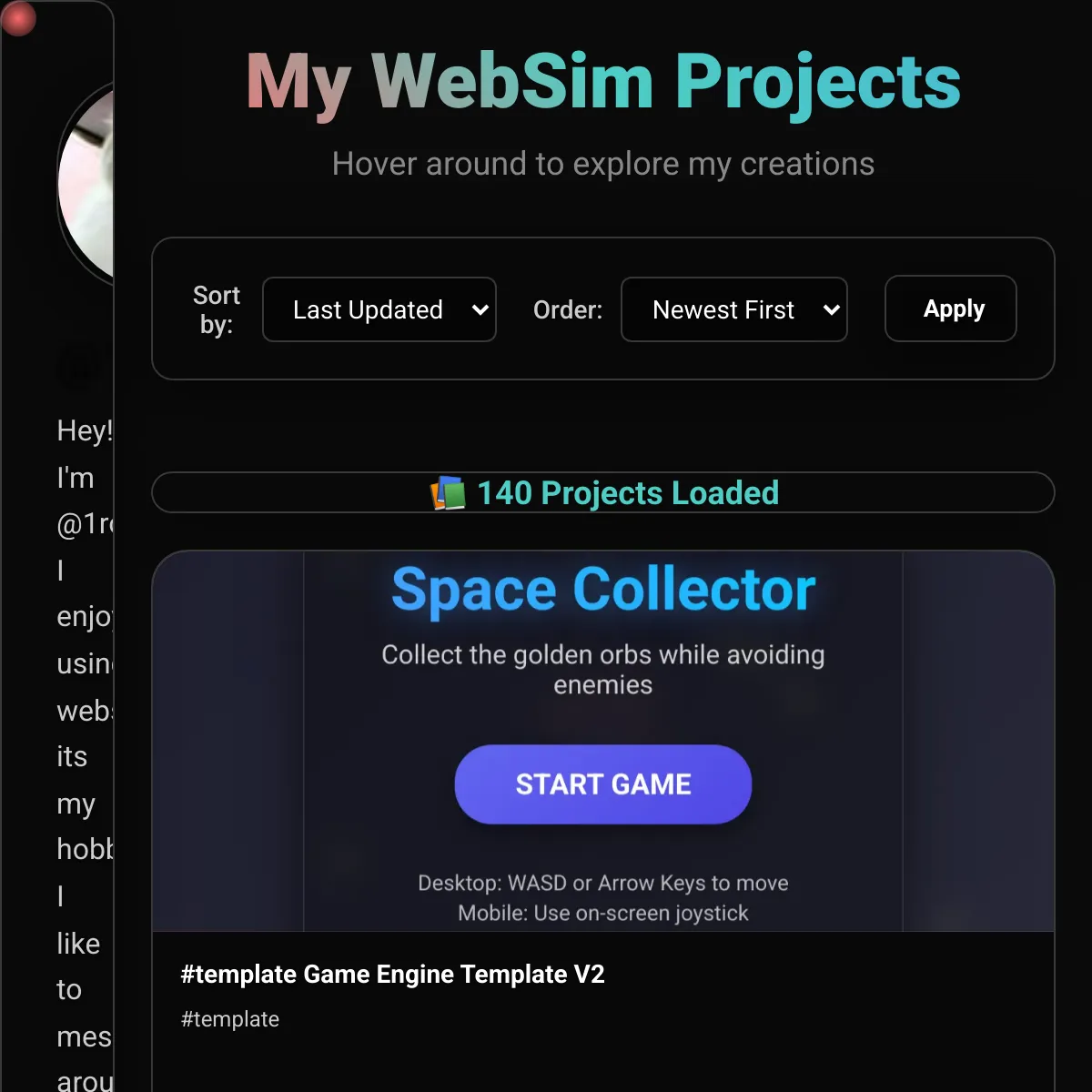 the project is loading