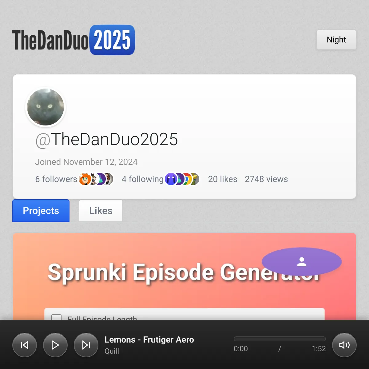 the project is loading