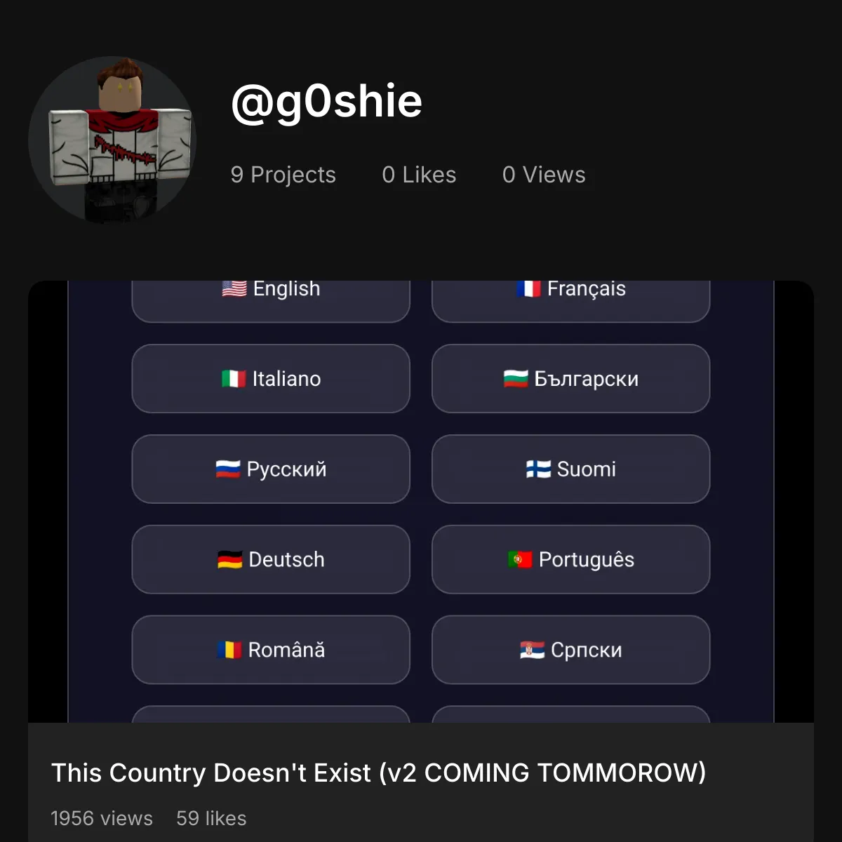 the project is loading