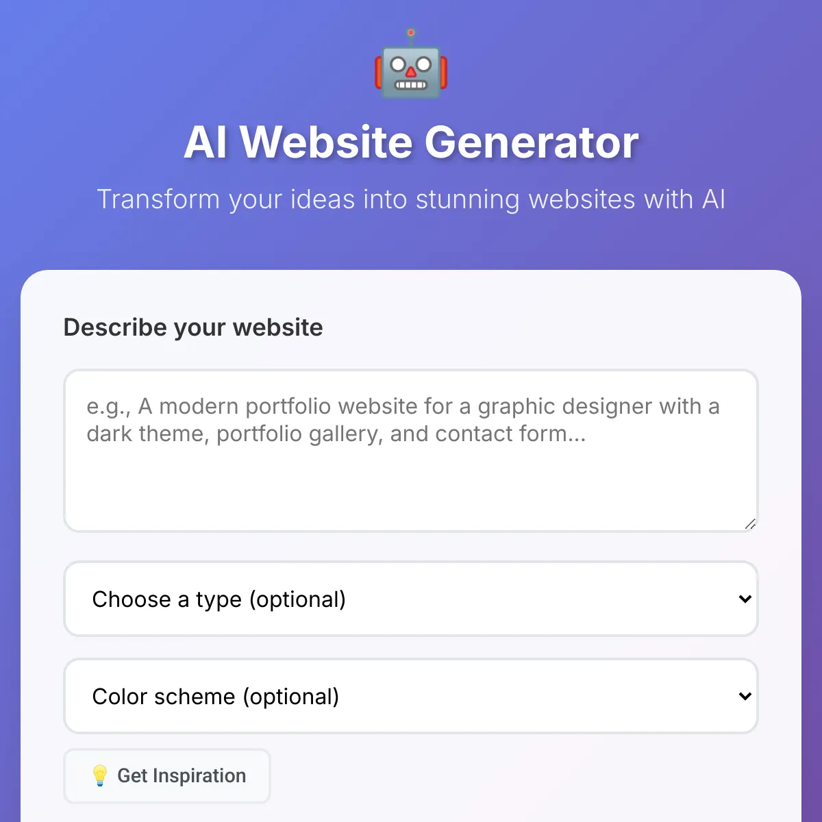AI Website Generator