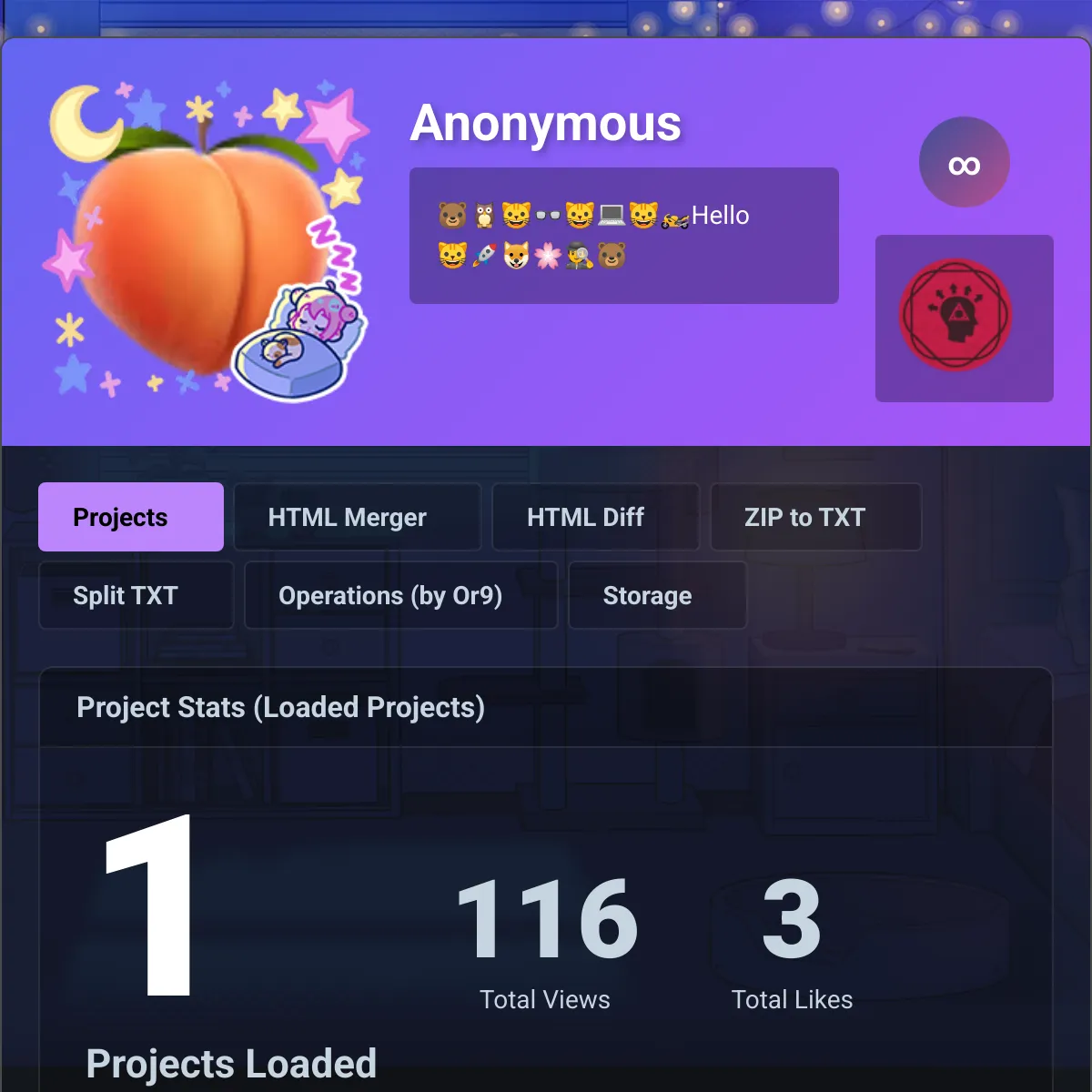 the project is loading