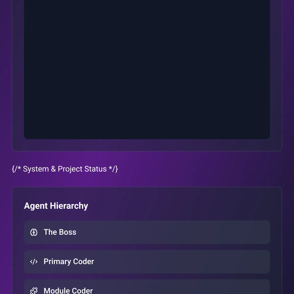 the project is loading