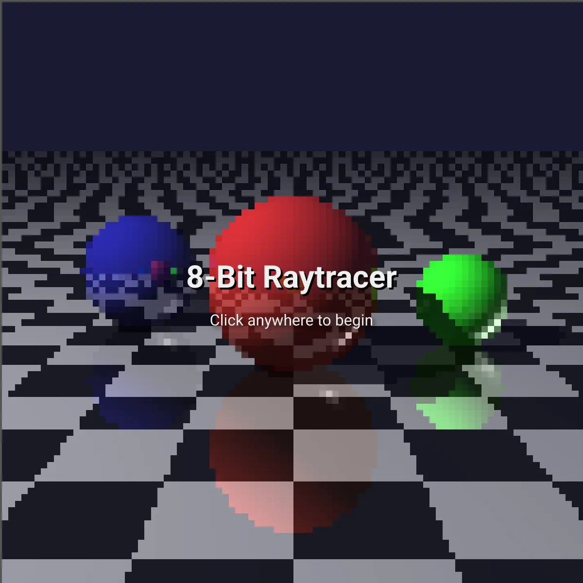 8-Bit Raytracer