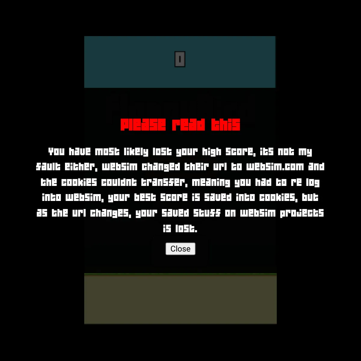 the project is loading