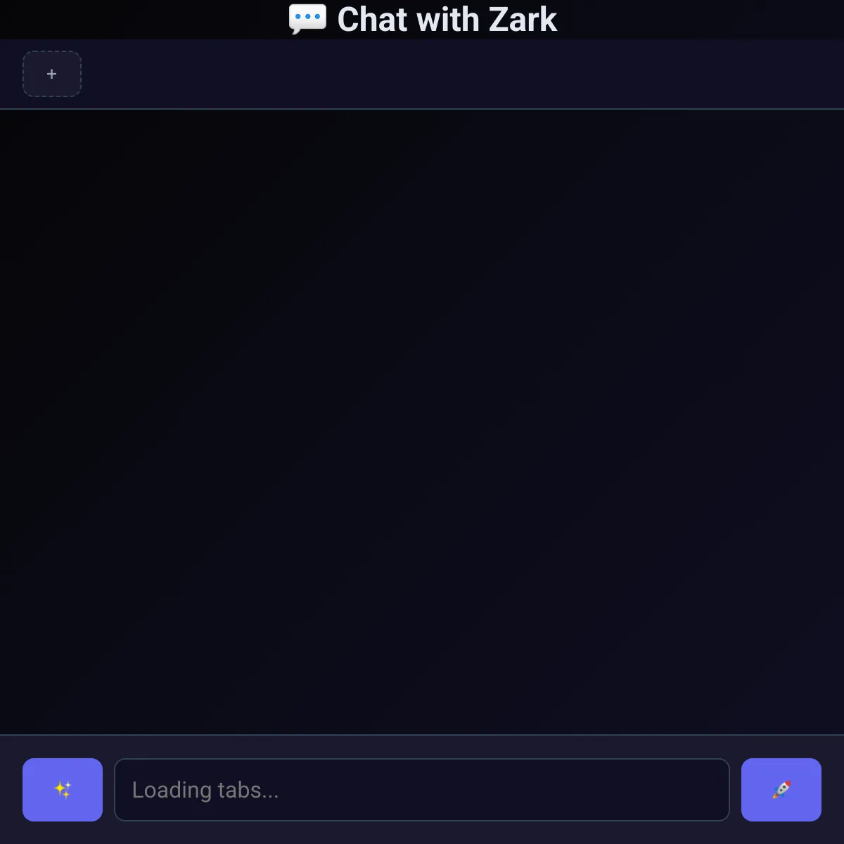 the project is loading