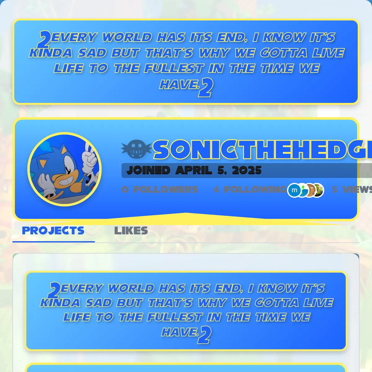 the project is loading