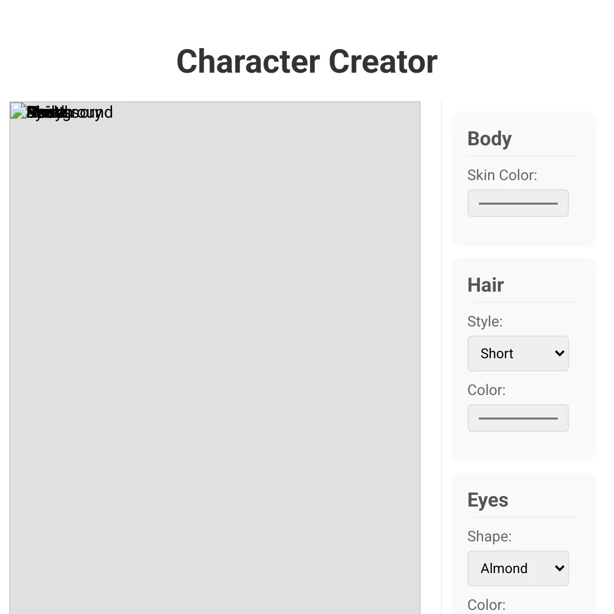 Character Creator