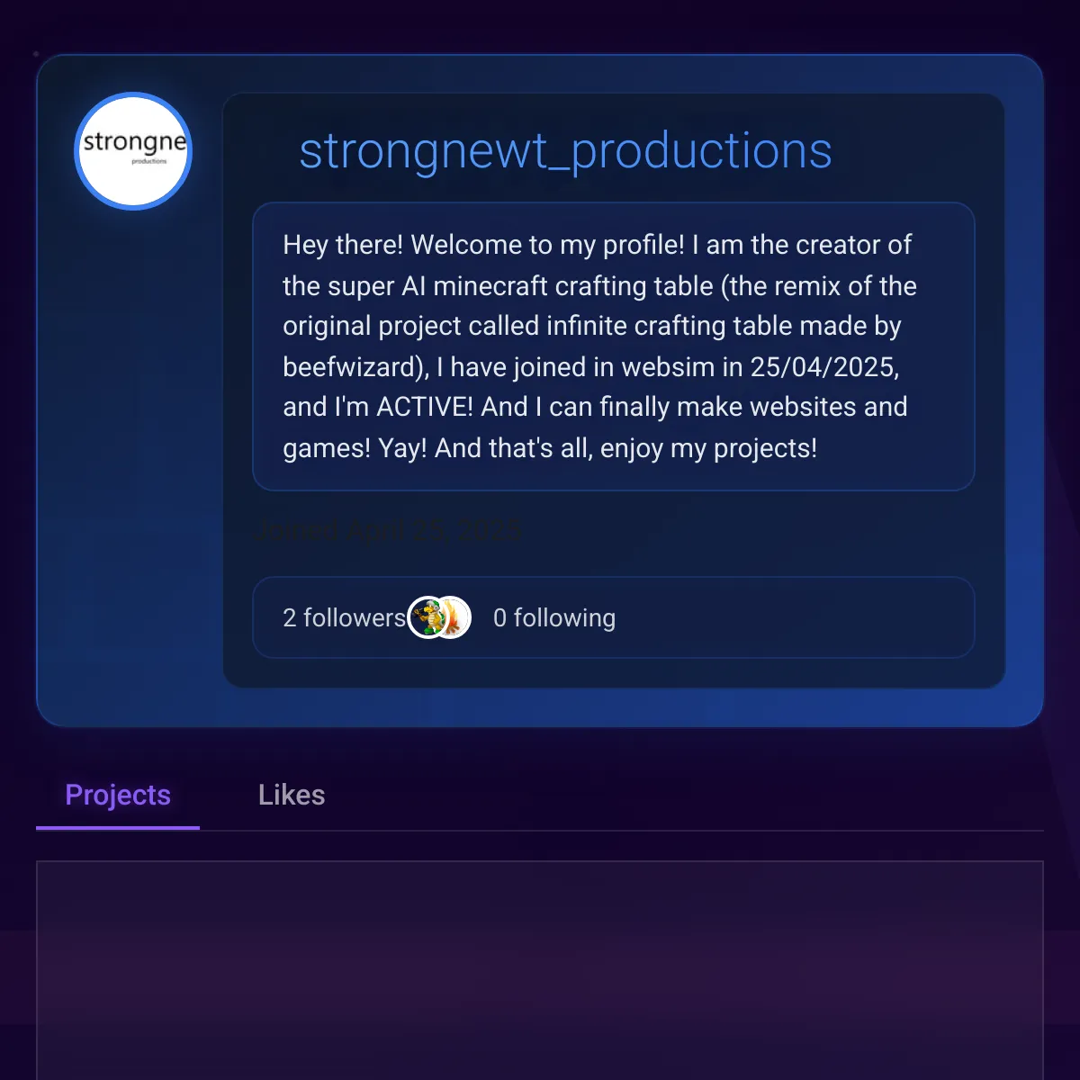 the project is loading