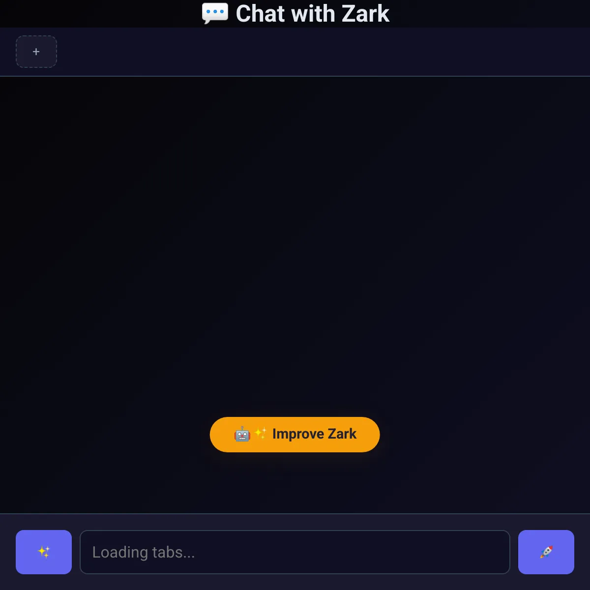 the project is loading