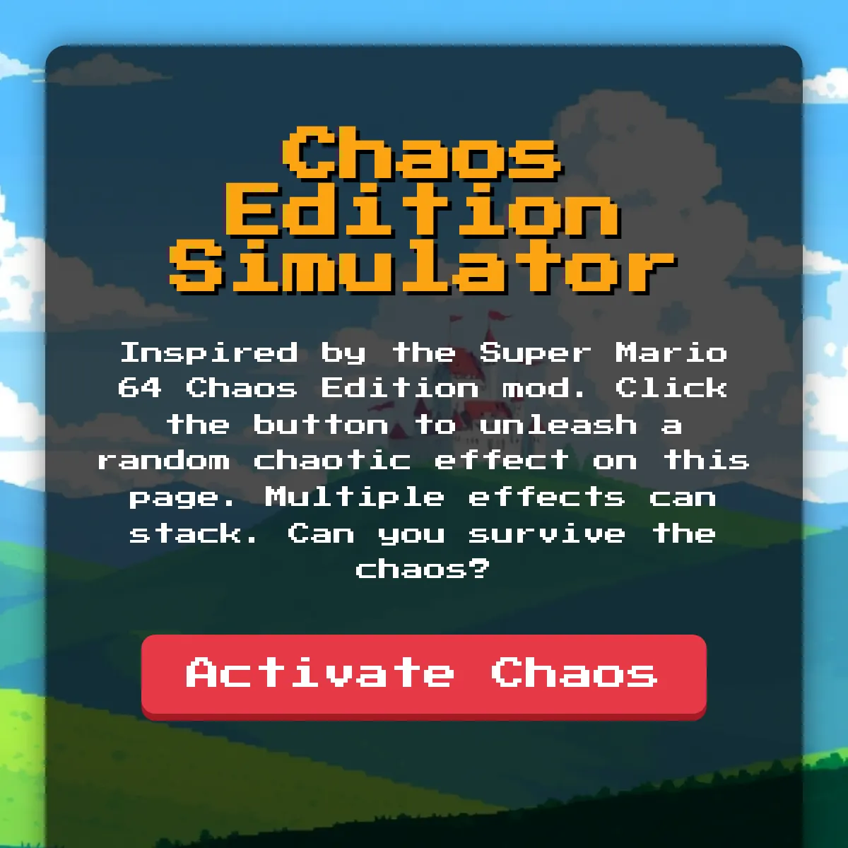 Chaos Edition Simulator