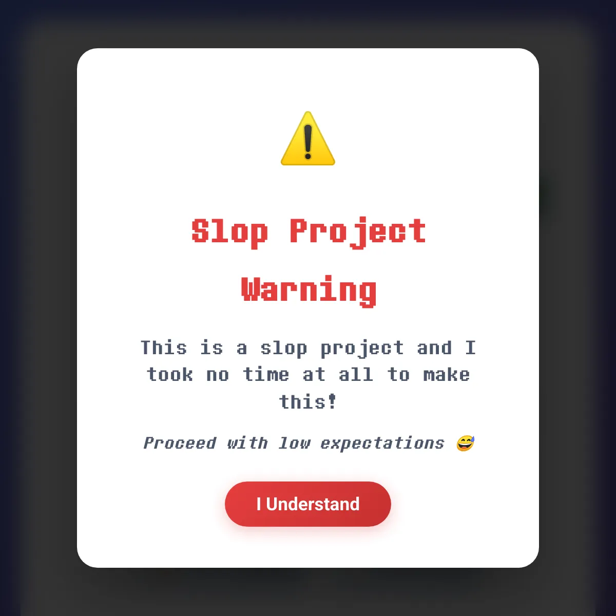 the project is loading