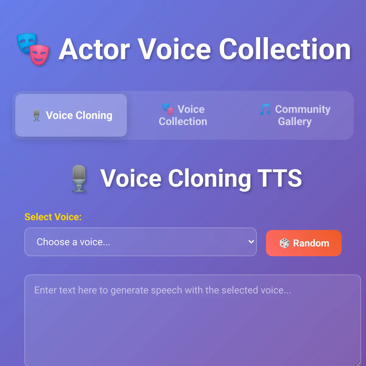 Actor Voice Collection