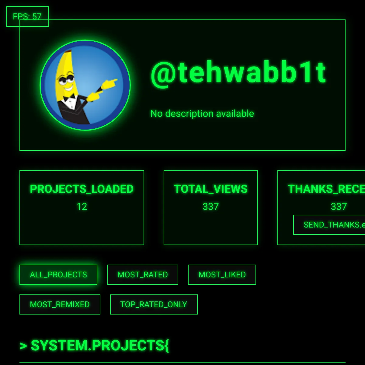 the project is loading