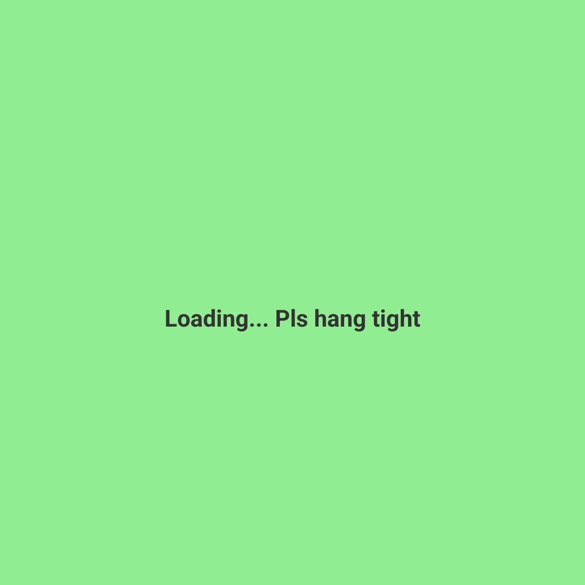 the project is loading