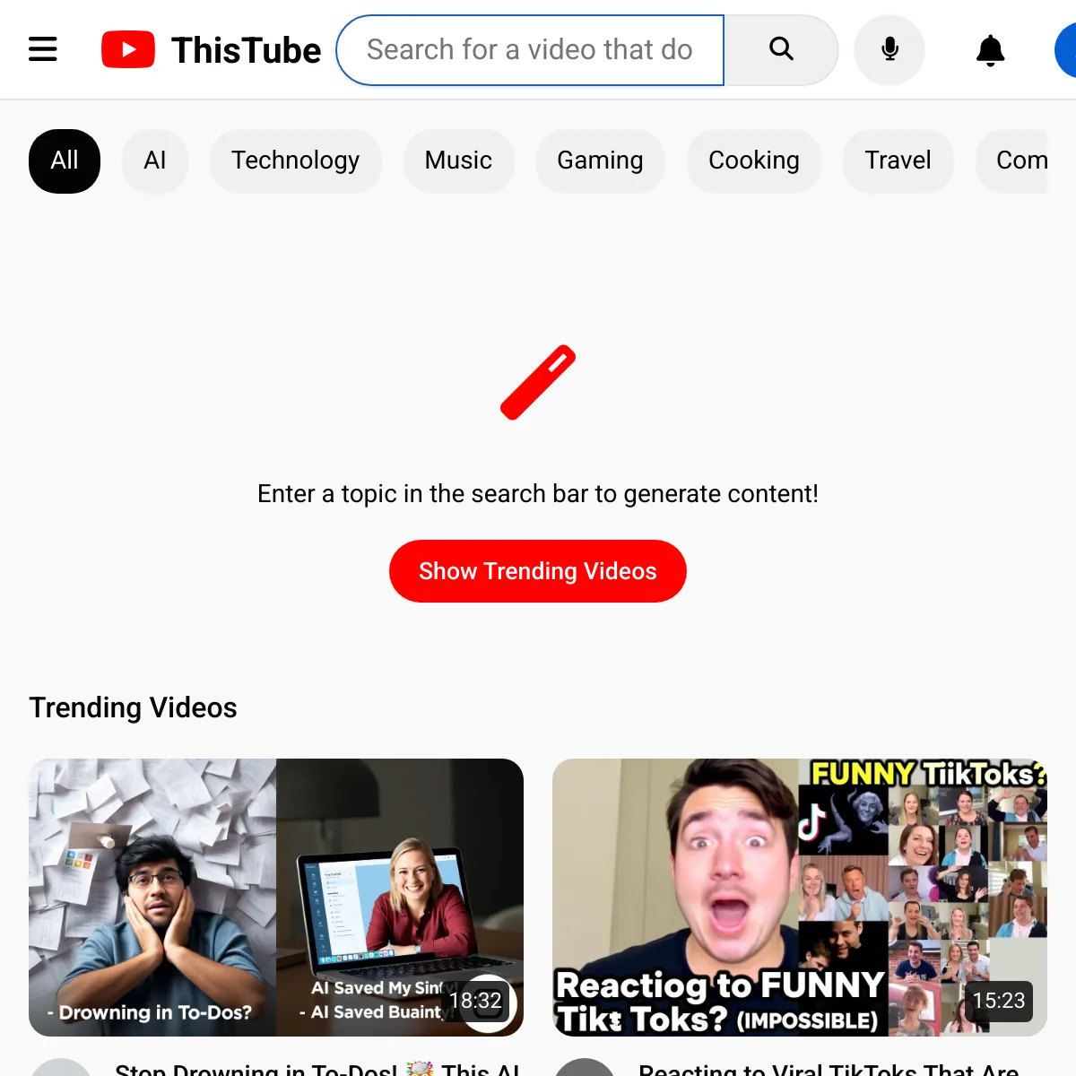 the project is loading