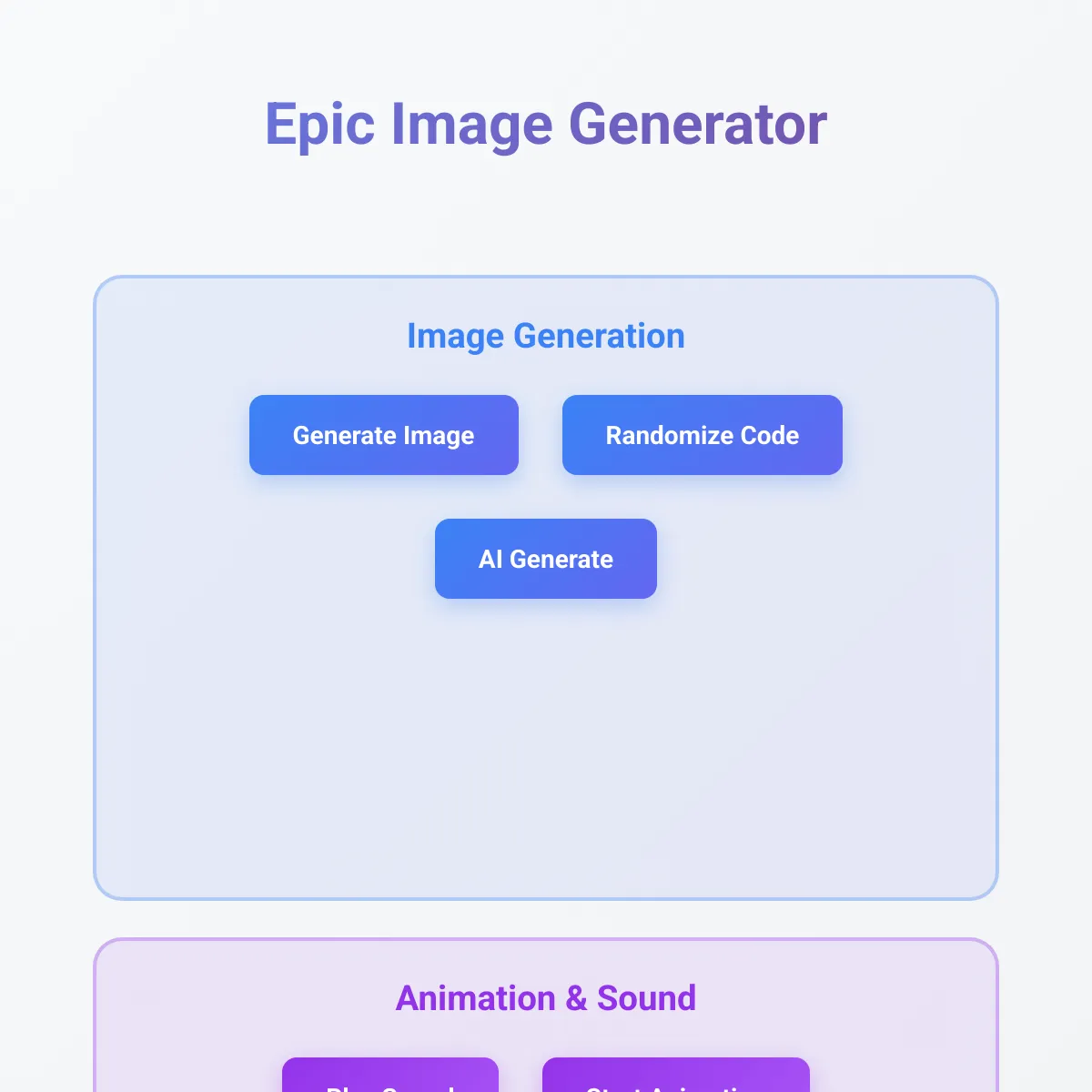 Epic Image Generator