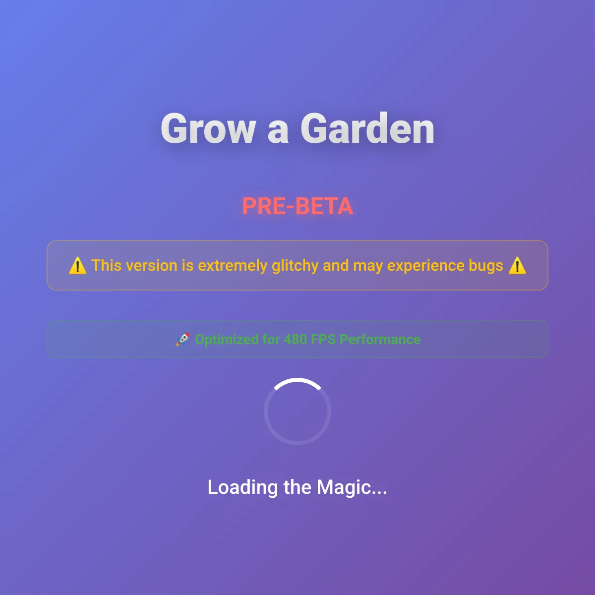 Grow A Garden [Pre-Alpha]