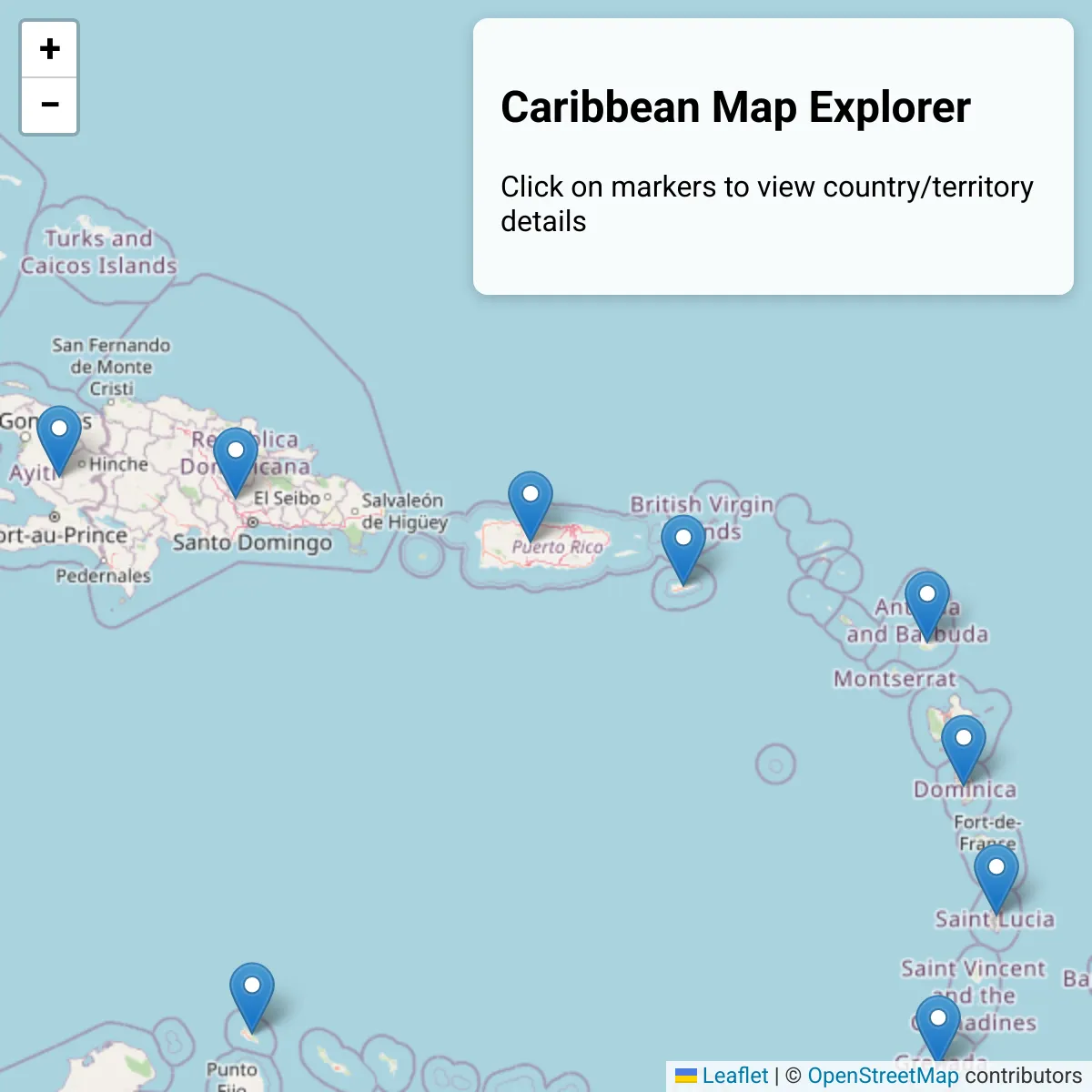 Caribbean Map Explorer