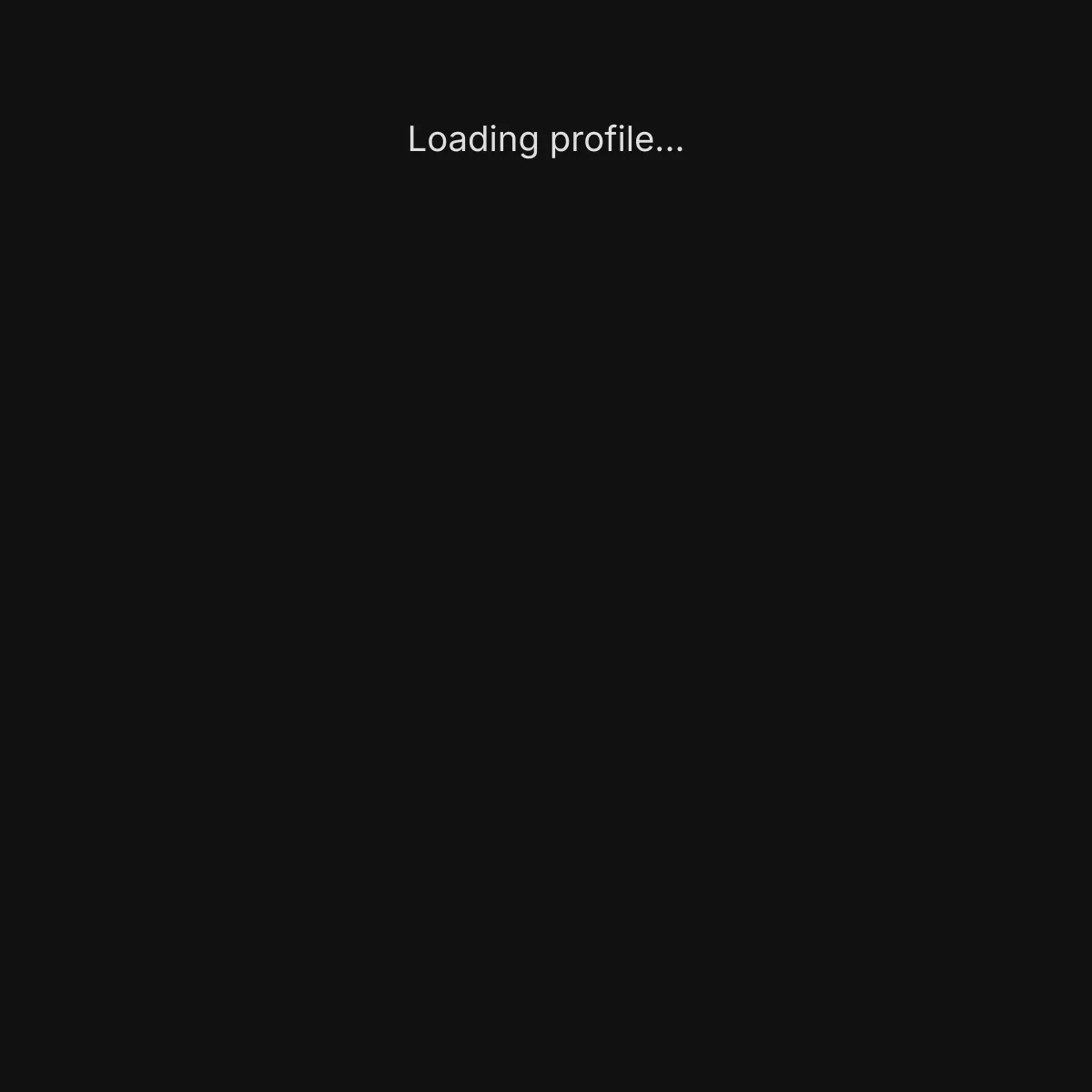 the project is loading