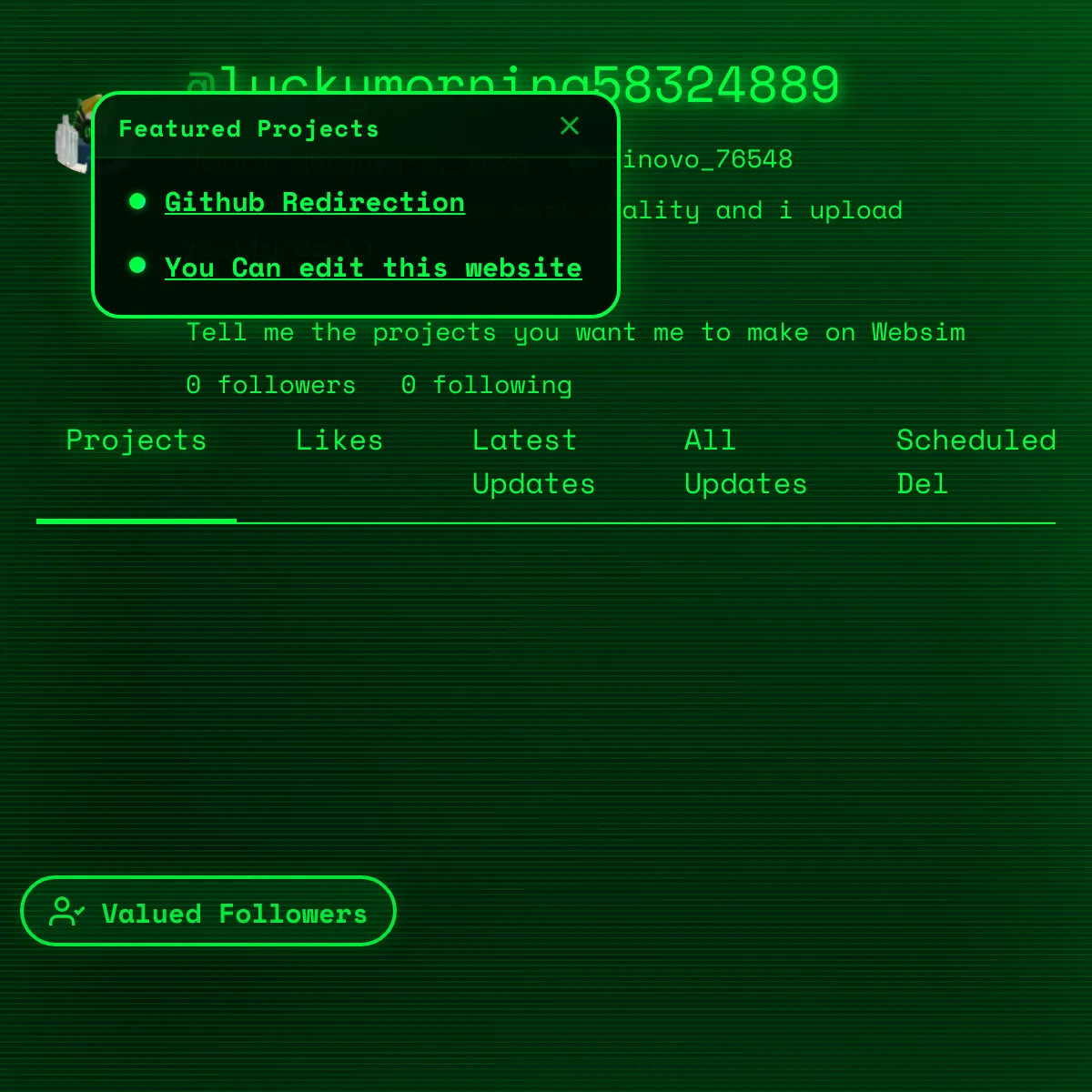 the project is loading