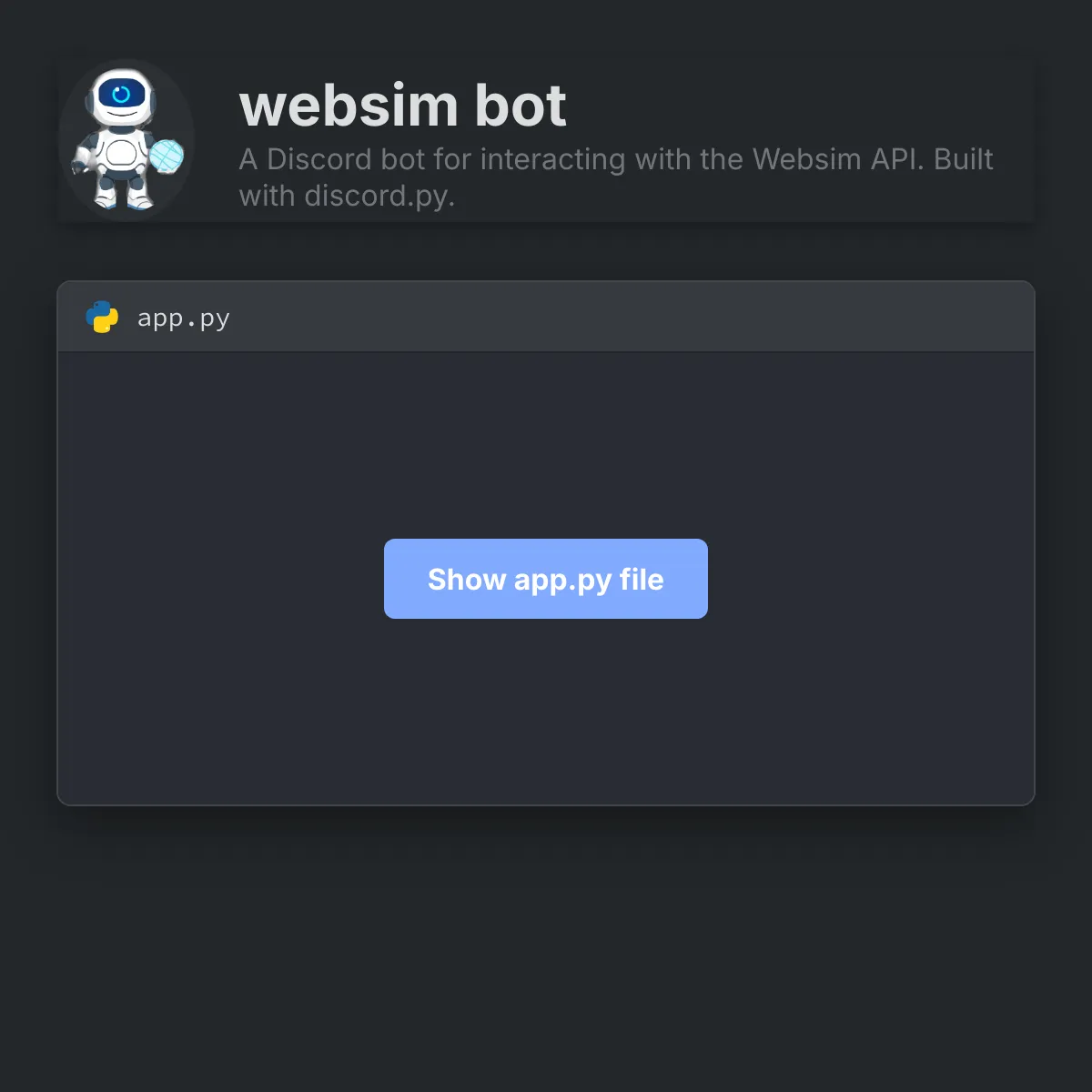 the project is loading