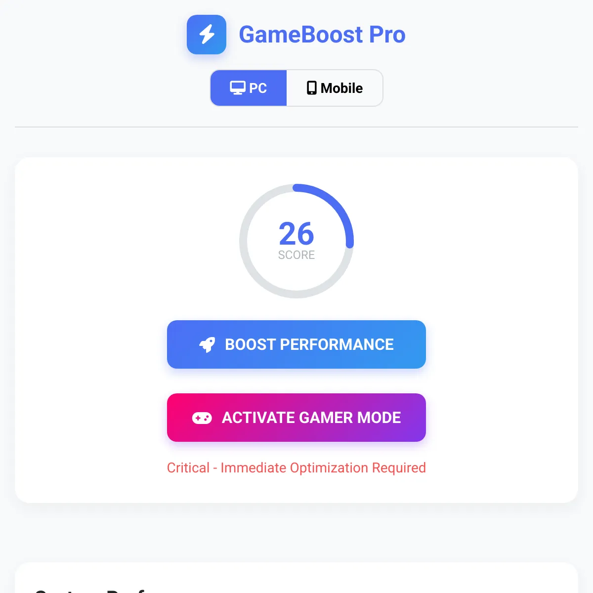 the project is loading