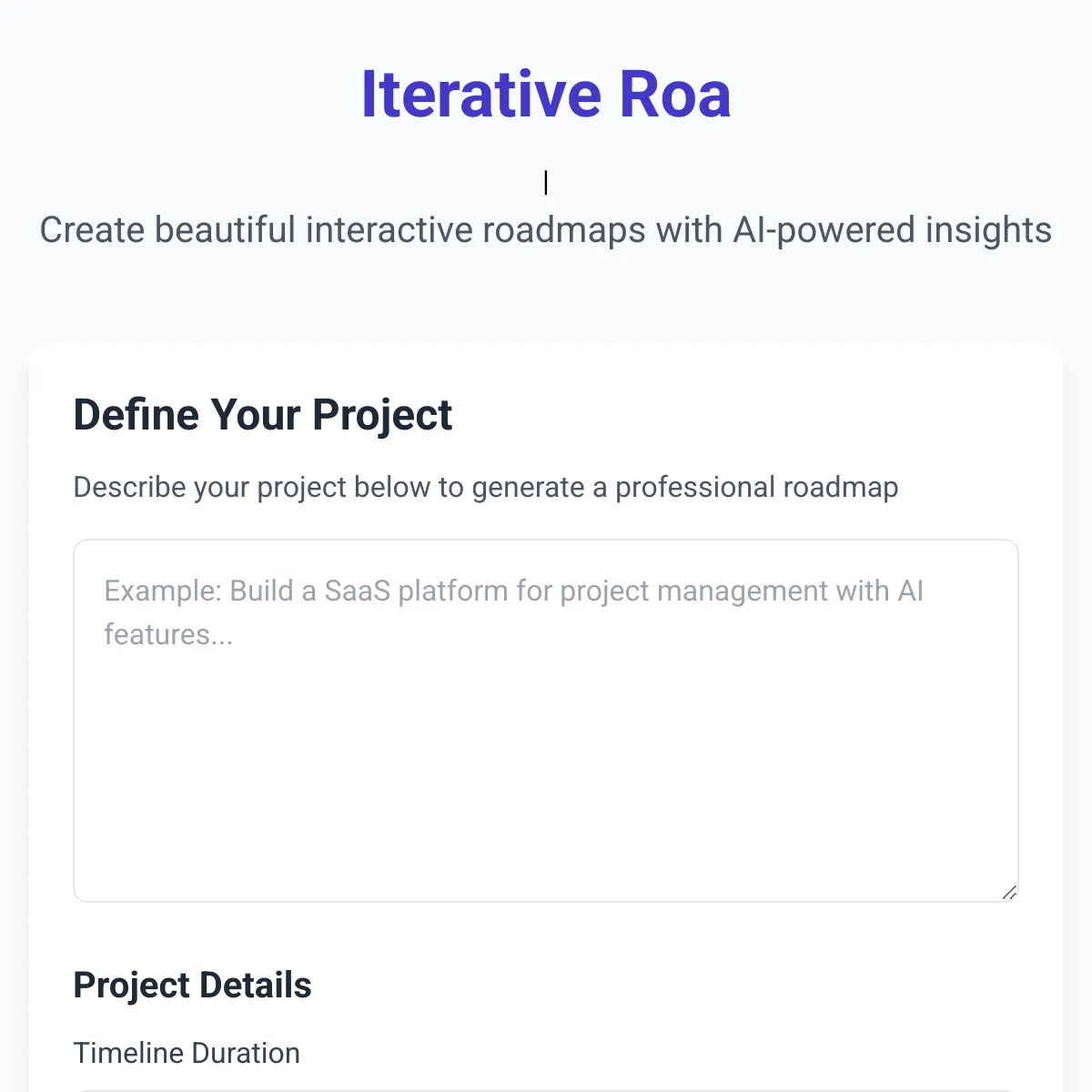 the project is loading
