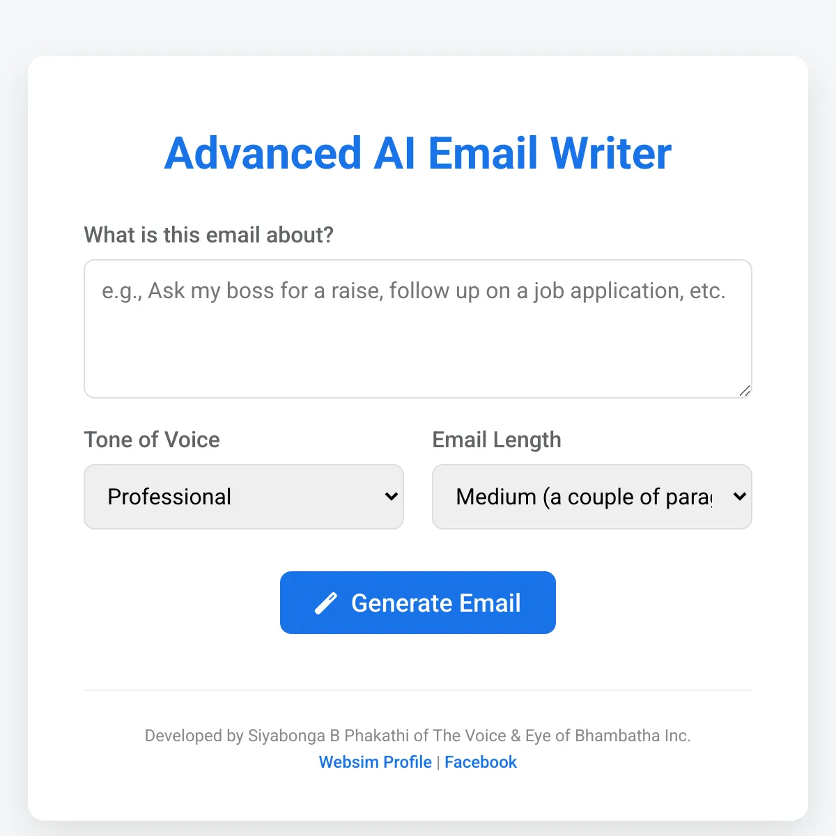 AI Email Writer