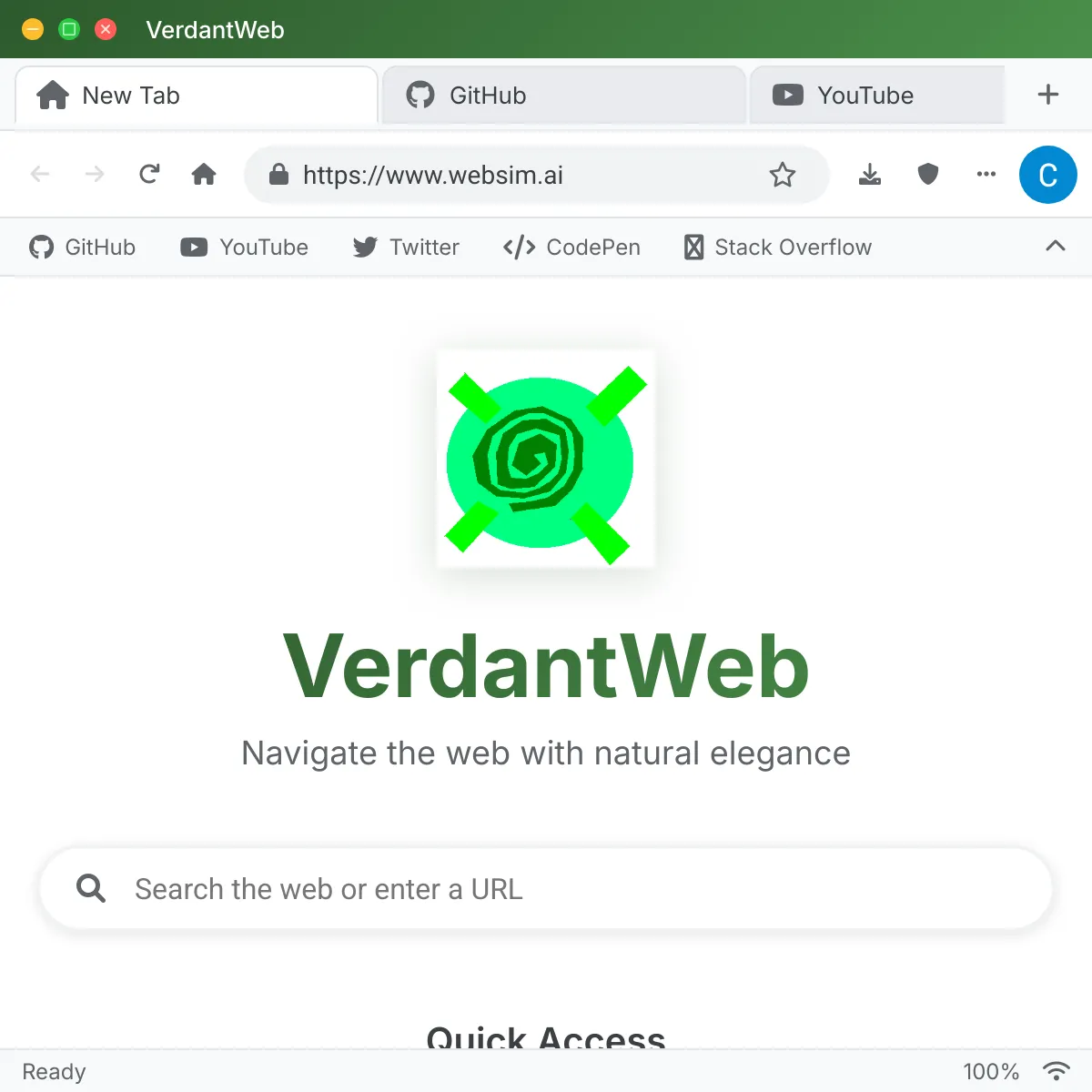 VerdantWeb Browser