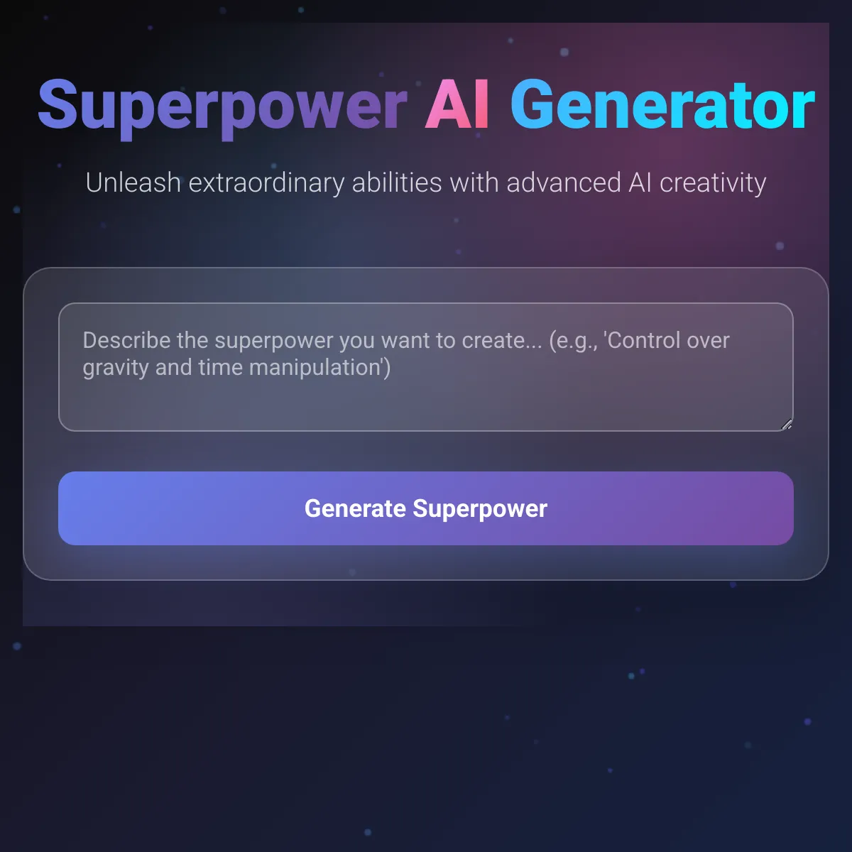 Superpower AI Generator Yay