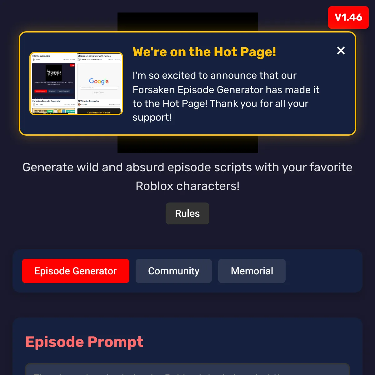 the project is loading
