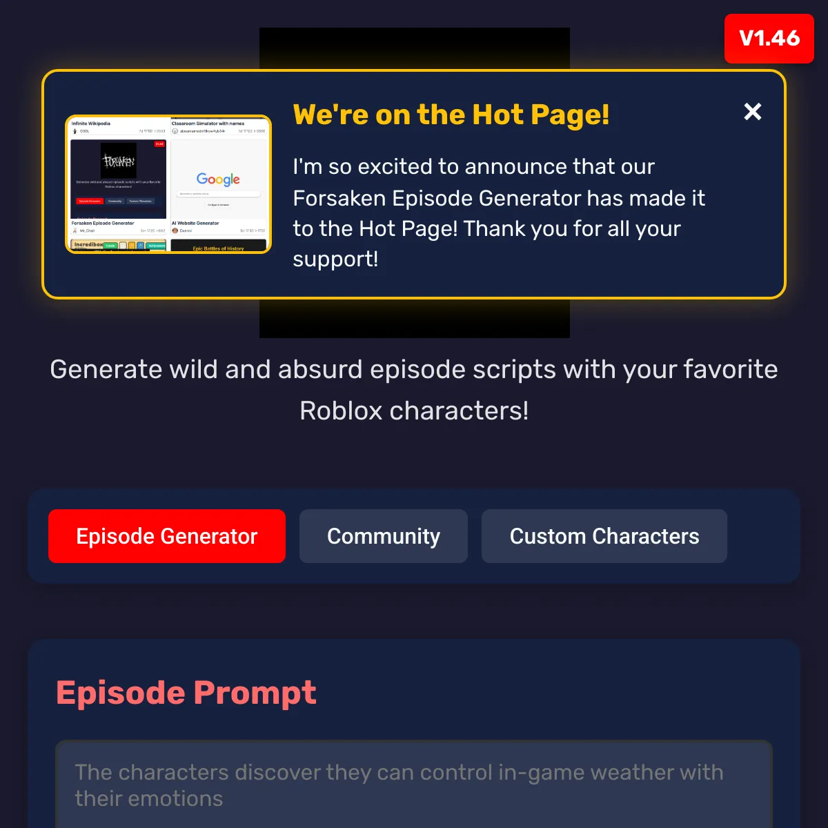 the project is loading
