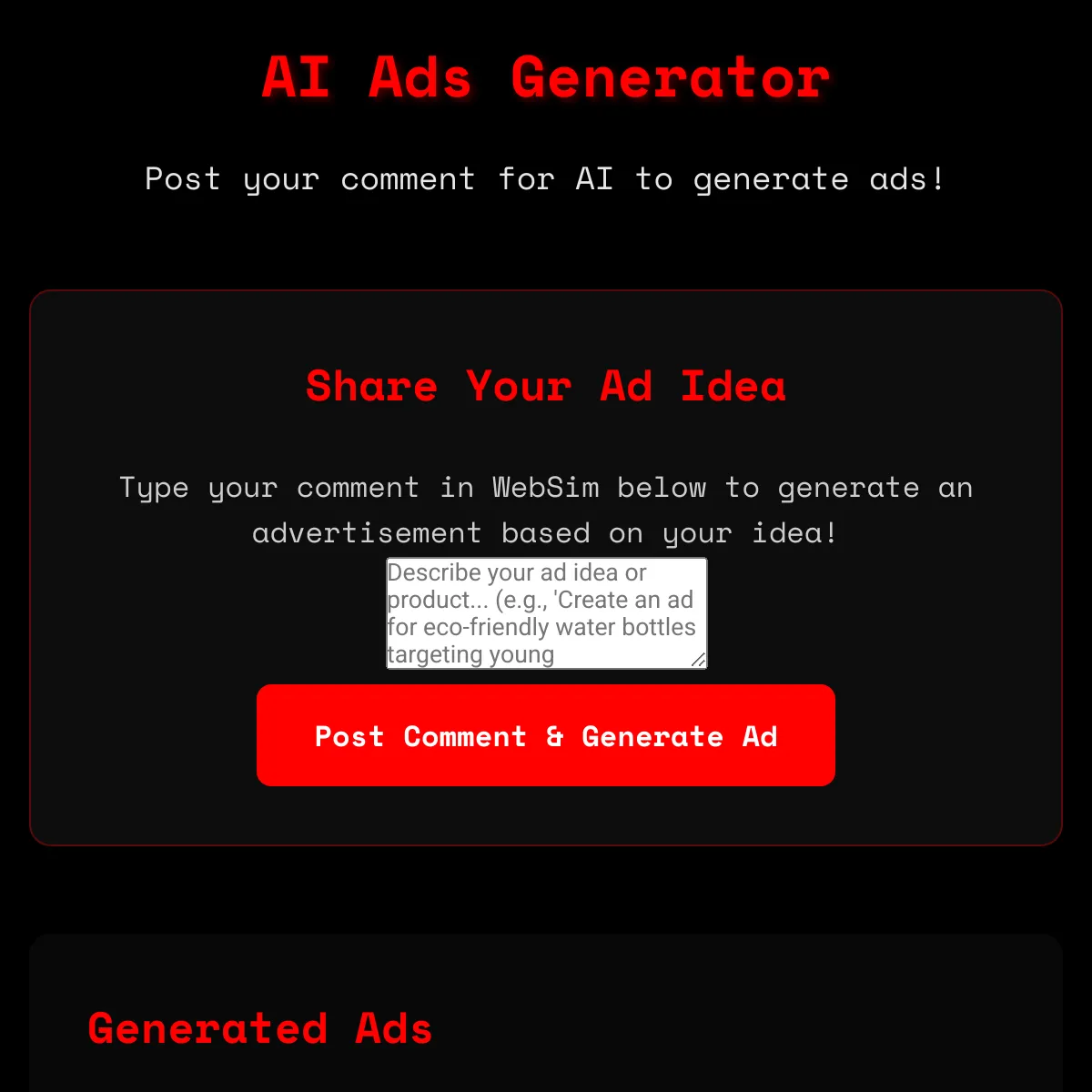 AI Ads Generator