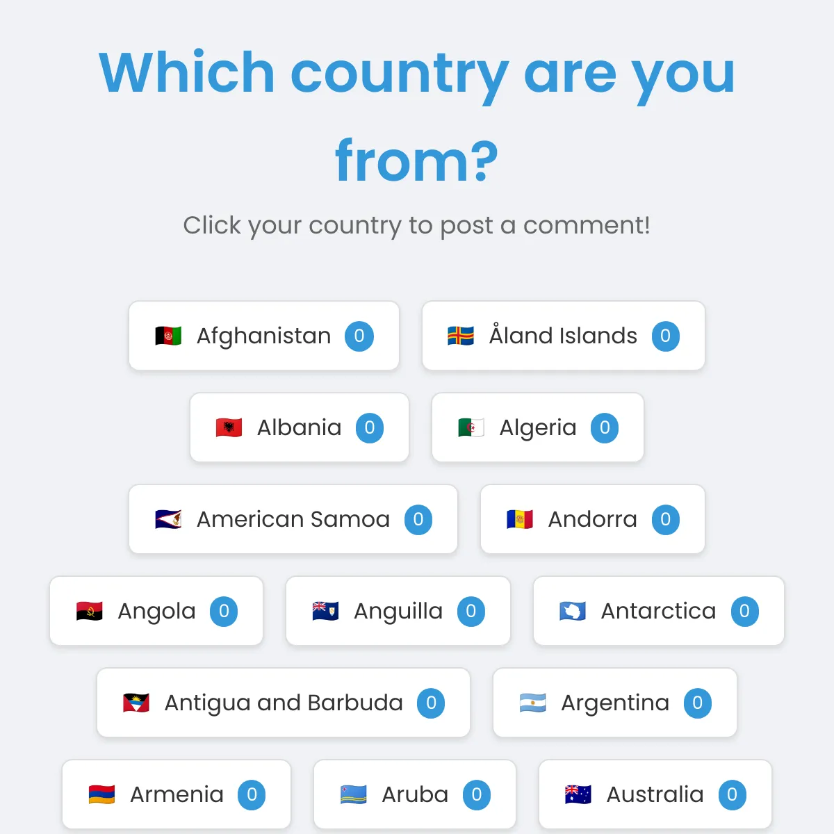 Say Your Country