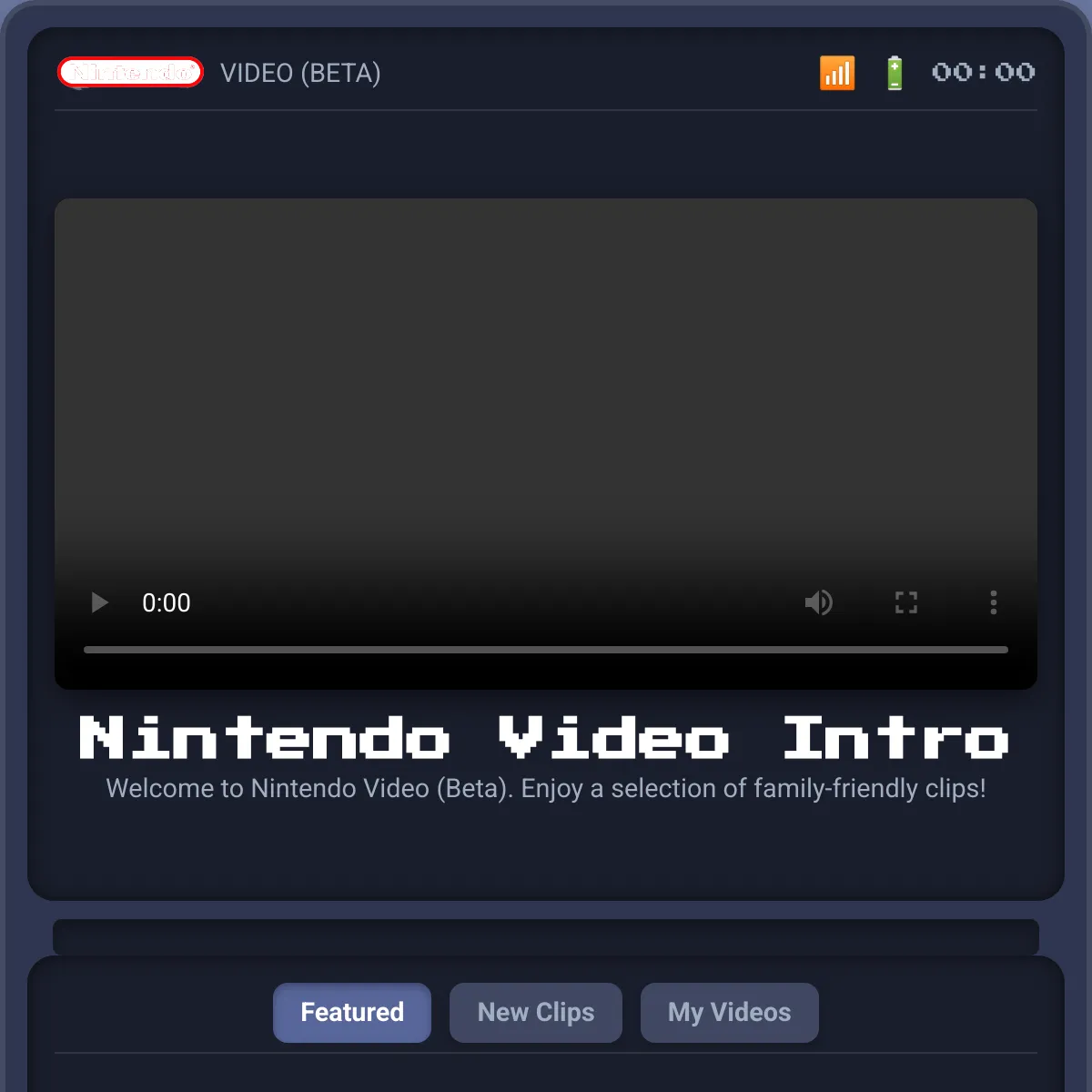 Nintendo Video (Beta)