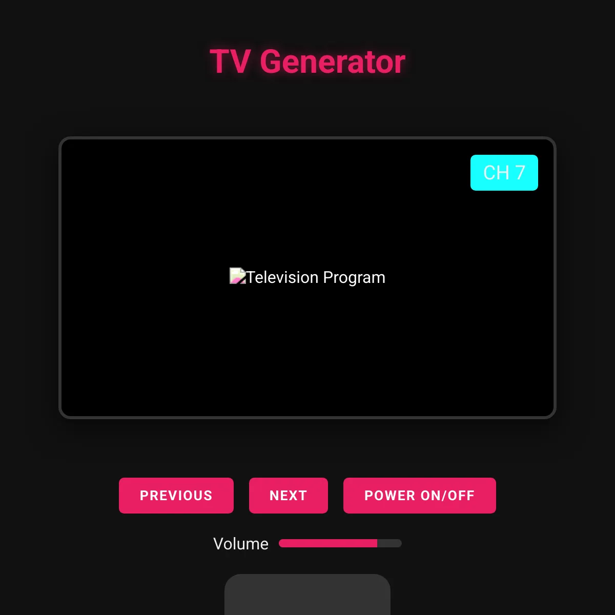 Television Generator