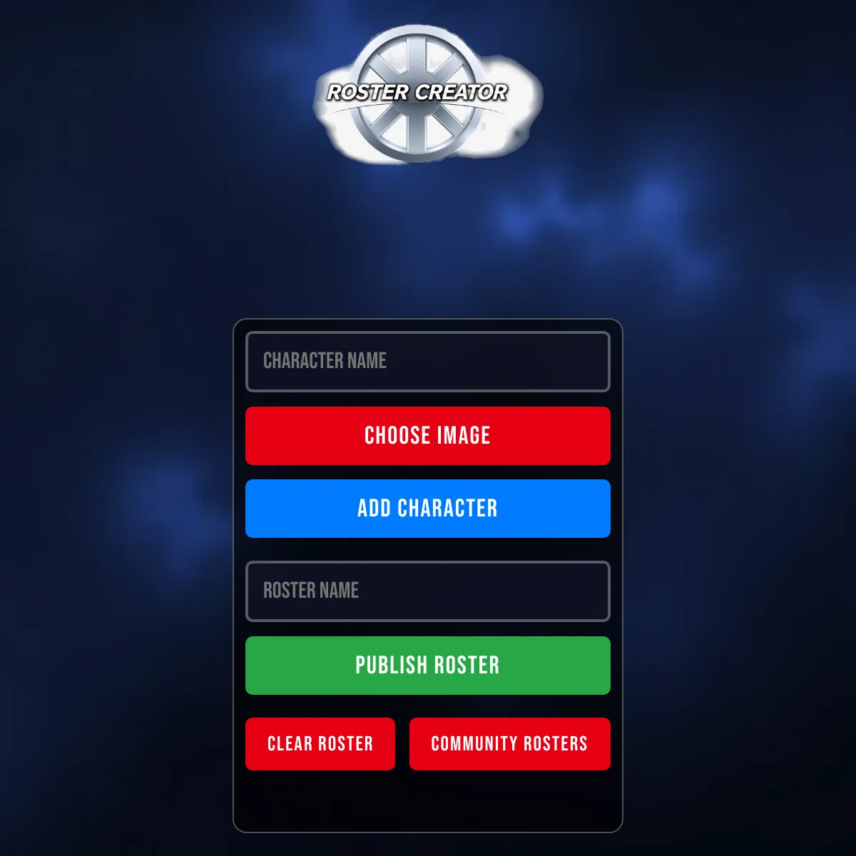 Super smash bros roster creator