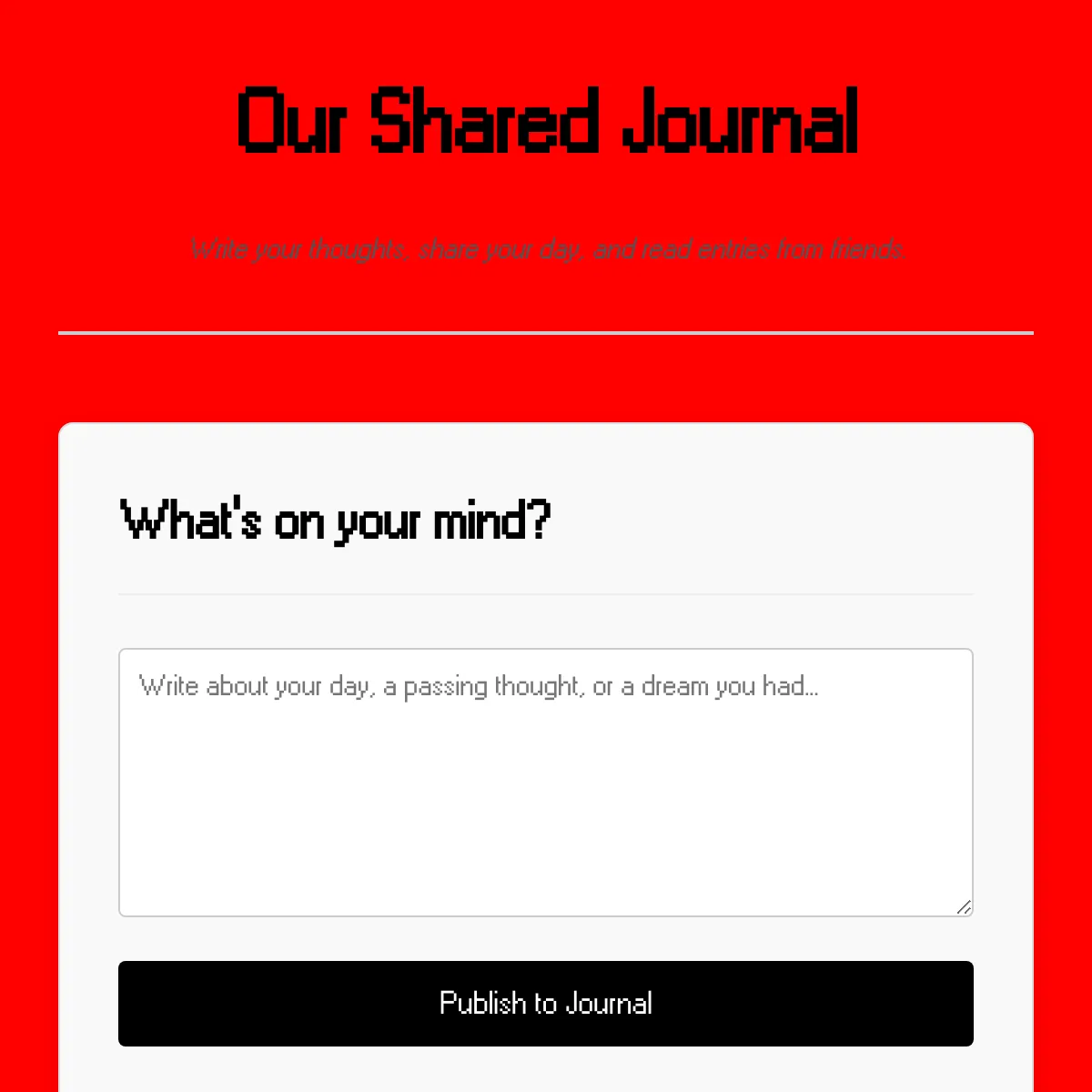 Shared Journal