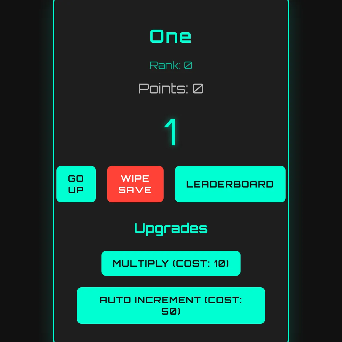 One