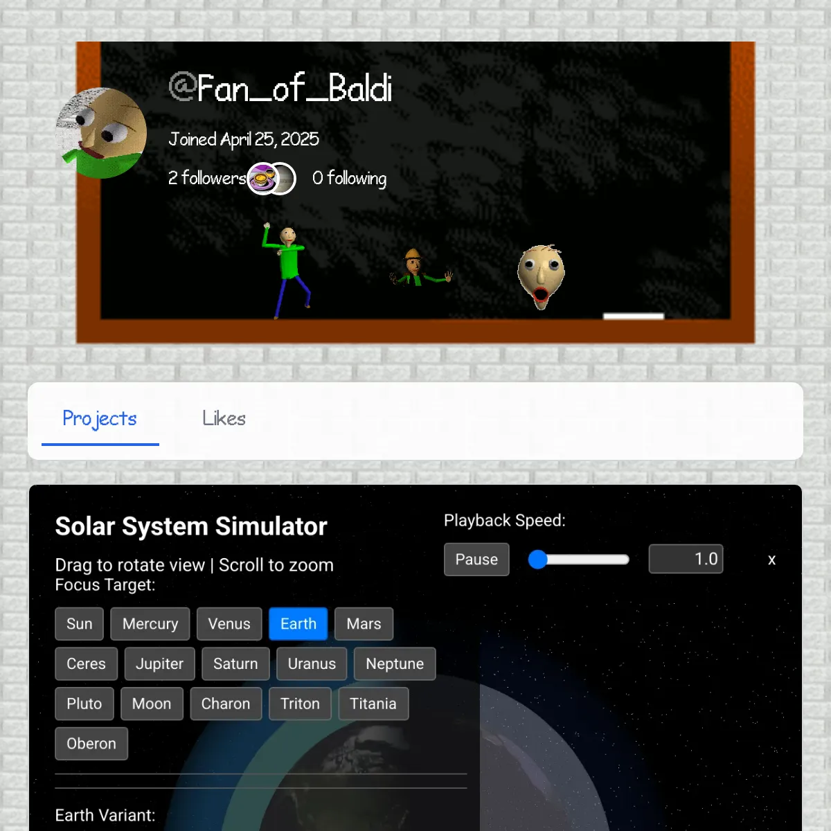 the project is loading