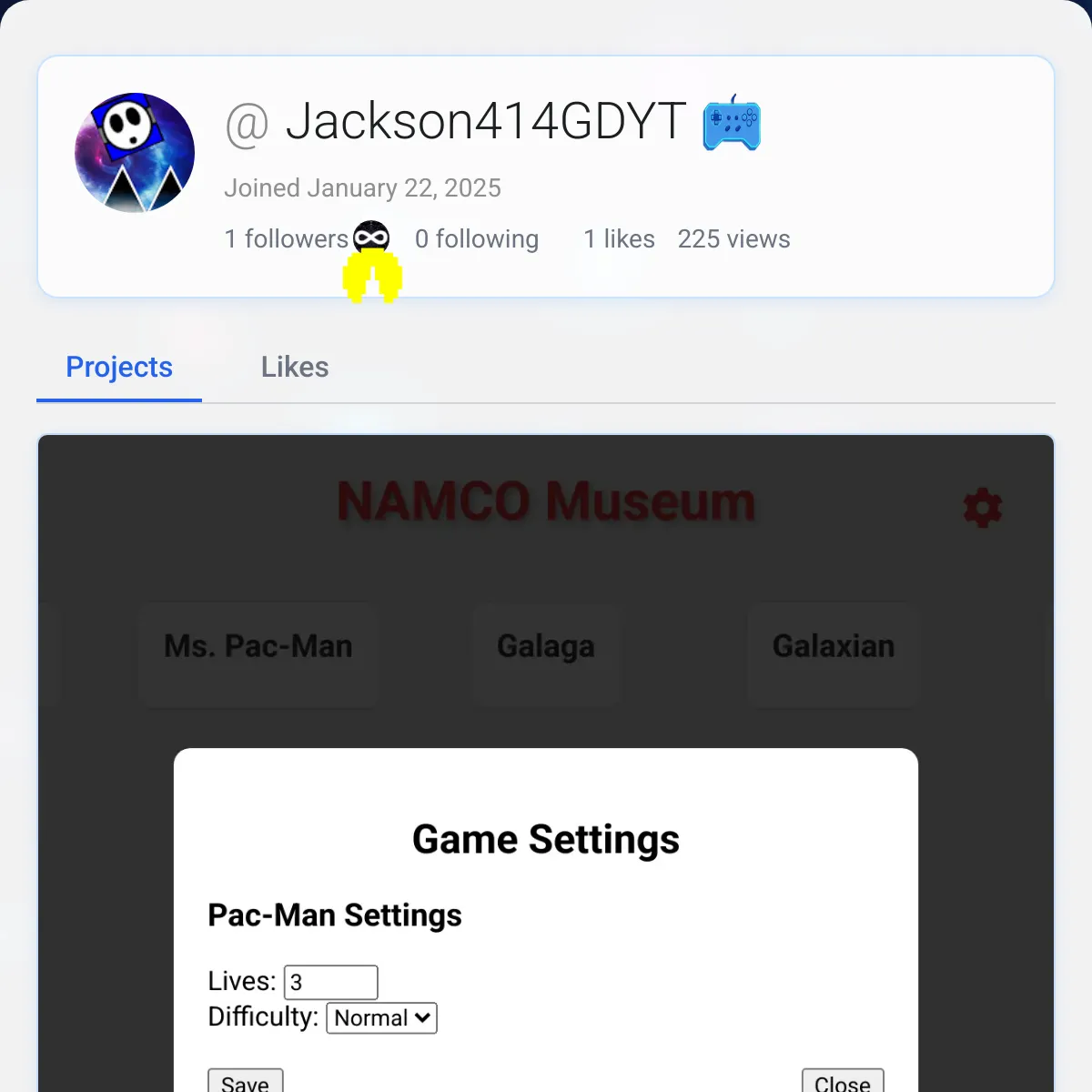 the project is loading