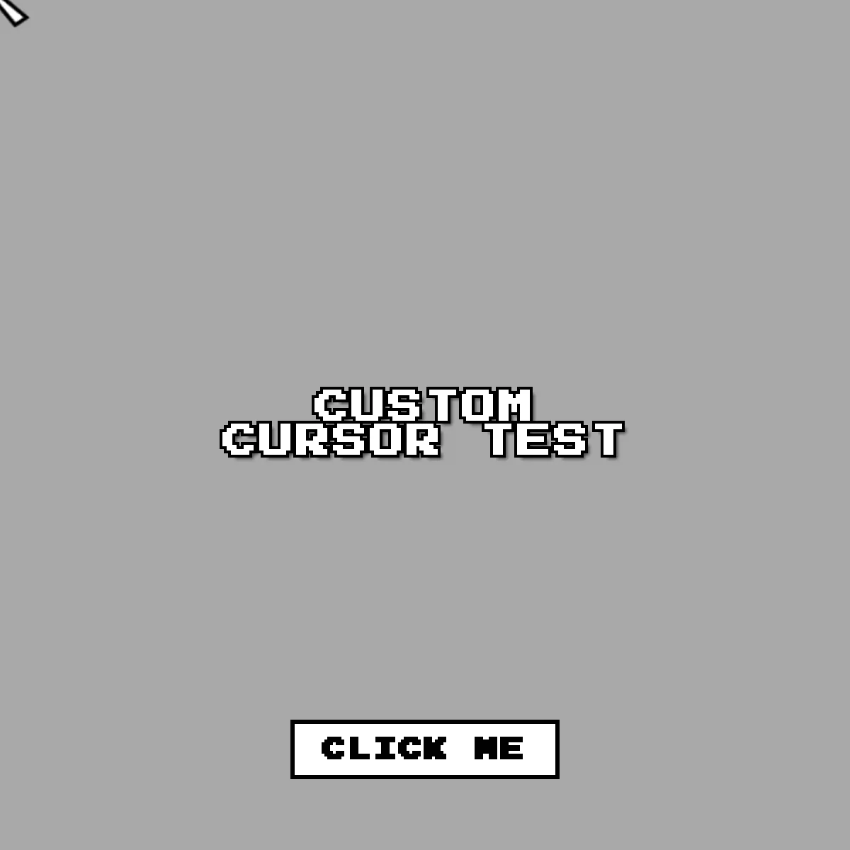 Custom Cursor Test