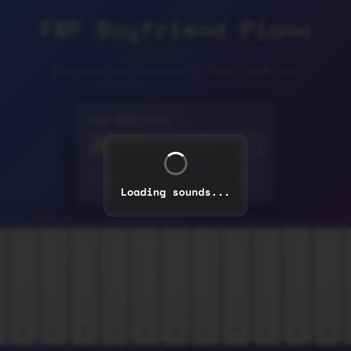 the project is loading