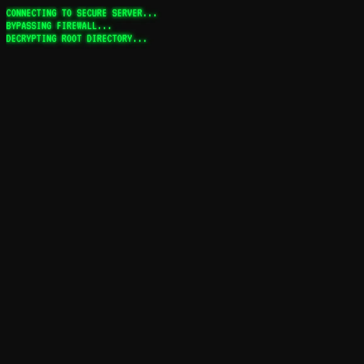 the project is loading